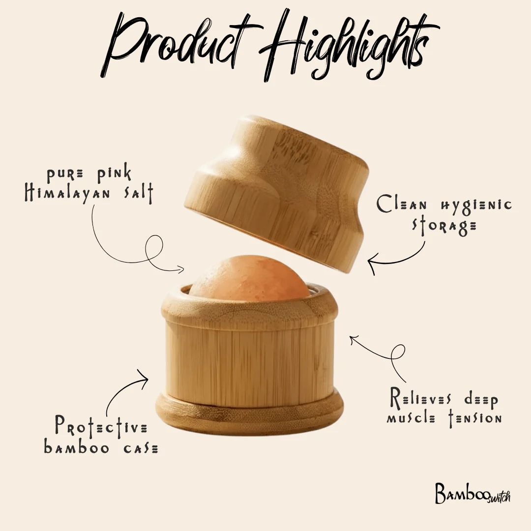 Bamboo Salt Massage Rollerball - Image 3