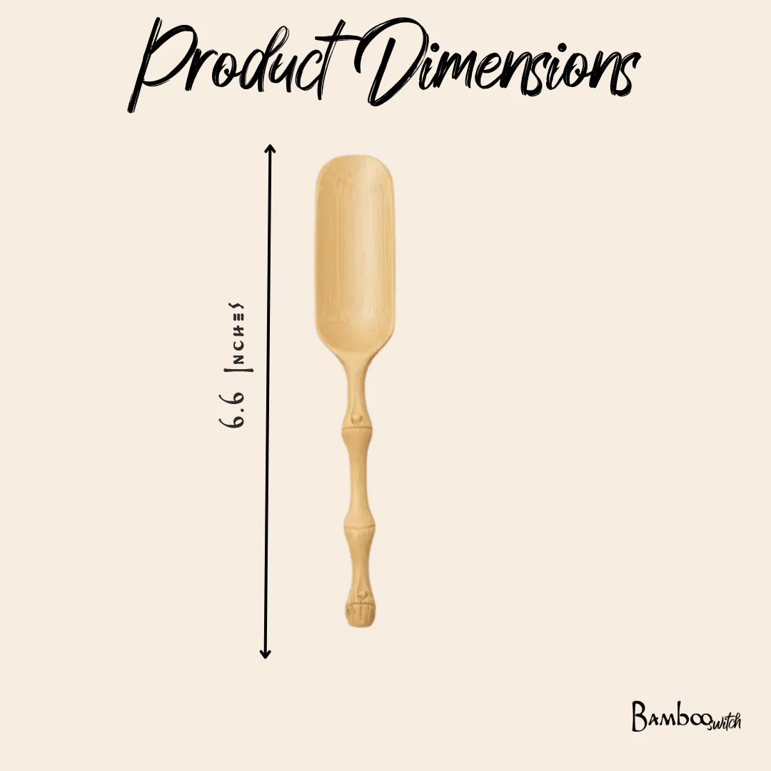 Bamboo Scoop | Hand Carved Handle - Image 4