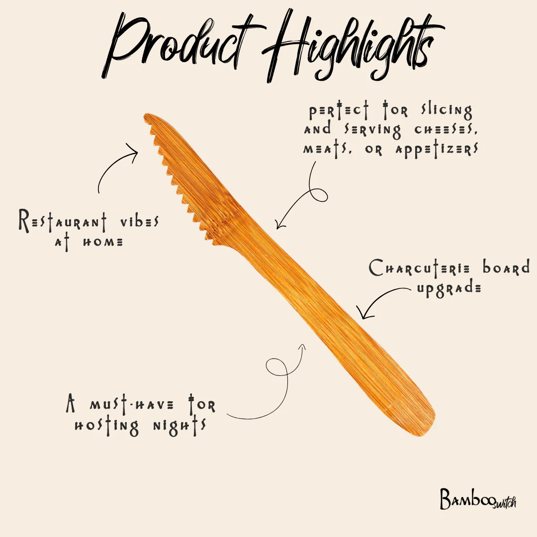 Bamboo Serrated Knife - Image 4