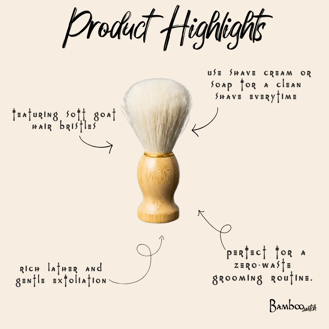 Bamboo Shave Brush - Image 3