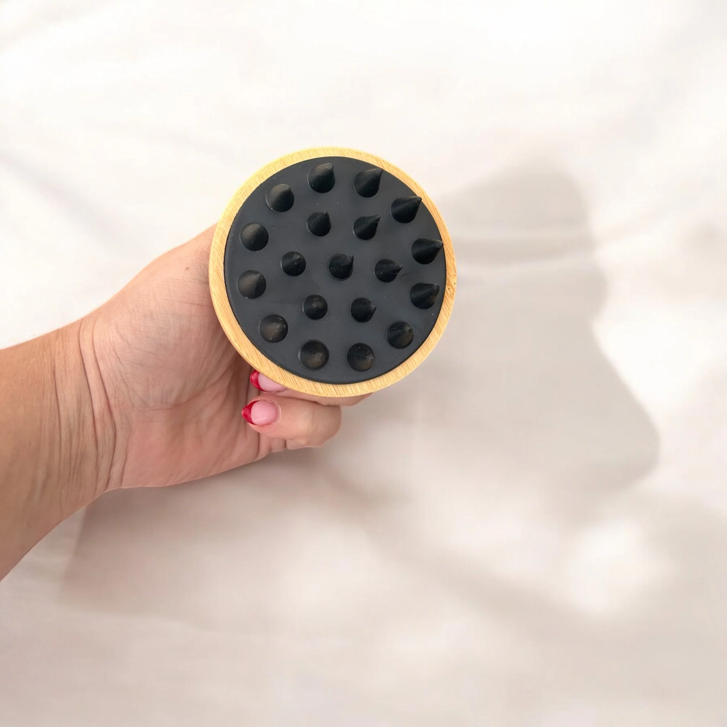 Bamboo & Silicone Scalp Massage Brush - Image 6