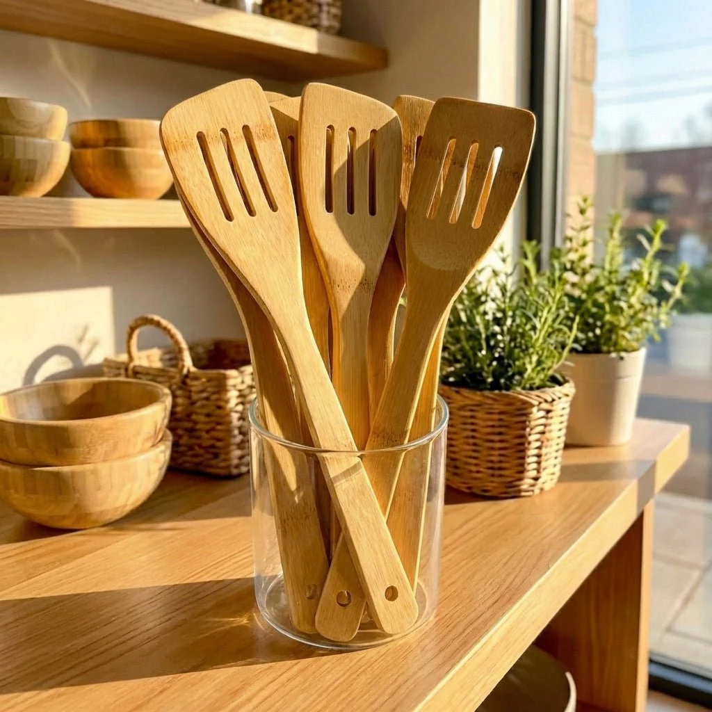 Bamboo Slanted Spatula - Image 2