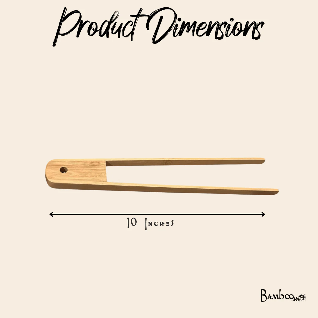 Bamboo Sleek Tong 10" - Image 5