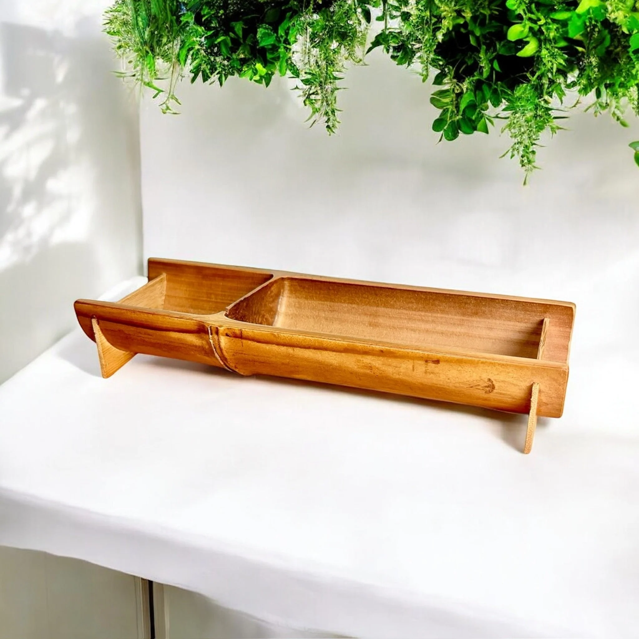 Bamboo Snack Tray - Image 4