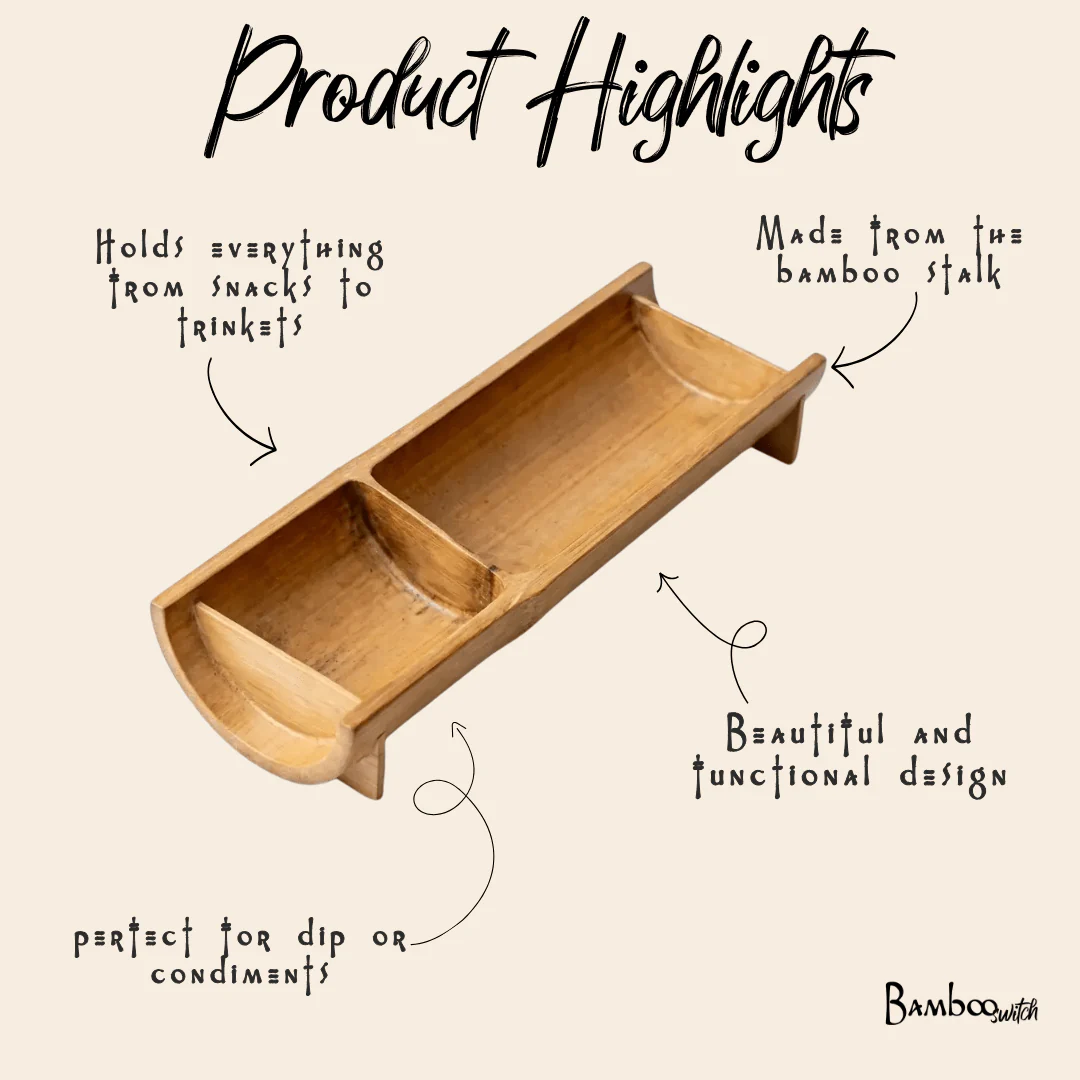 Bamboo Snack Tray - Image 6
