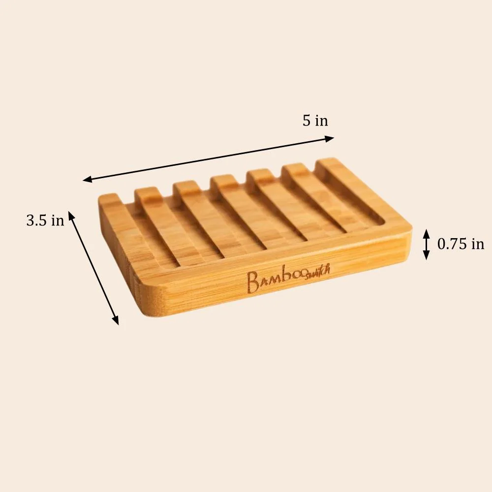 Bamboo Soap Bar Dish | Slated - Image 5
