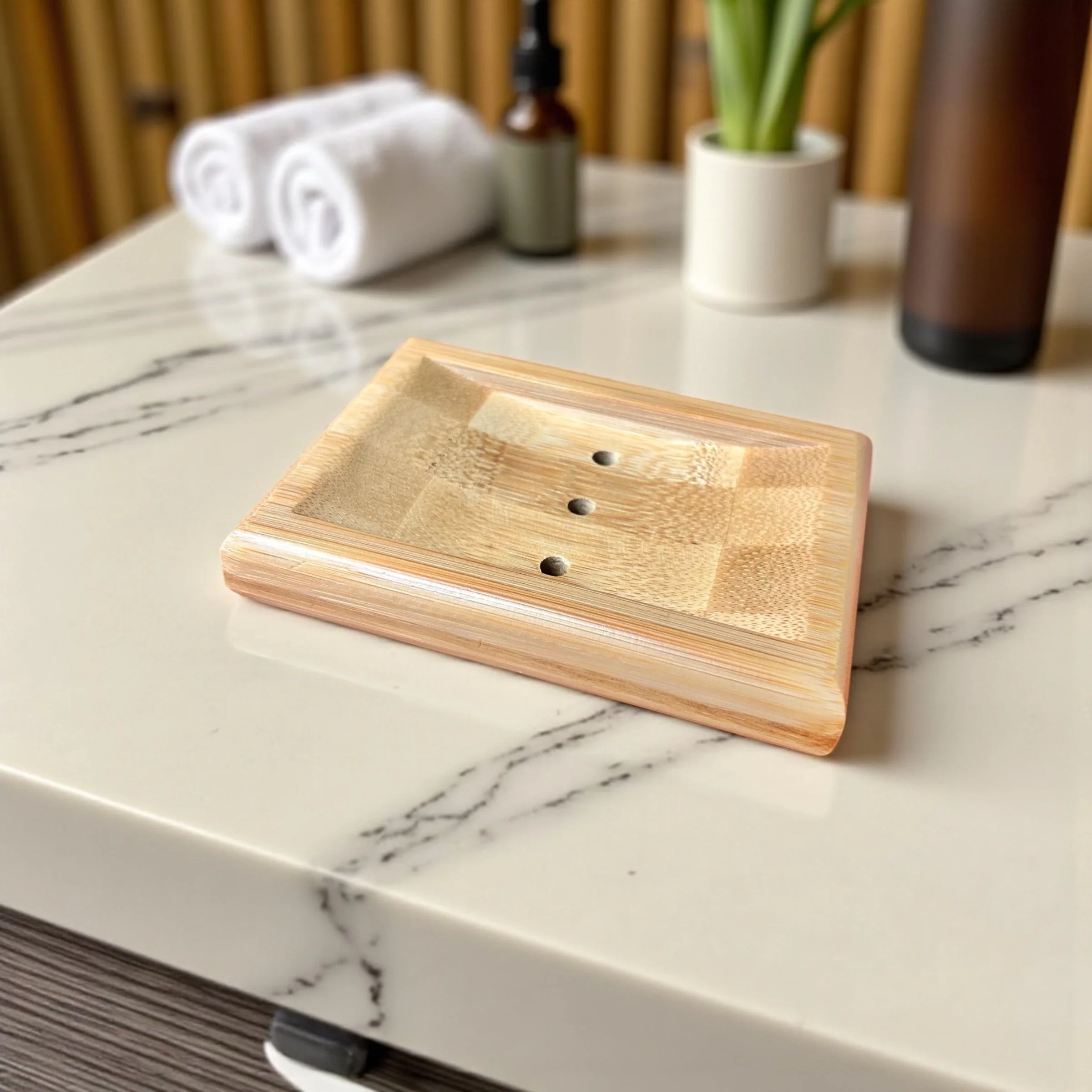Bamboo Soap Dish Lift | Draining - Image 2
