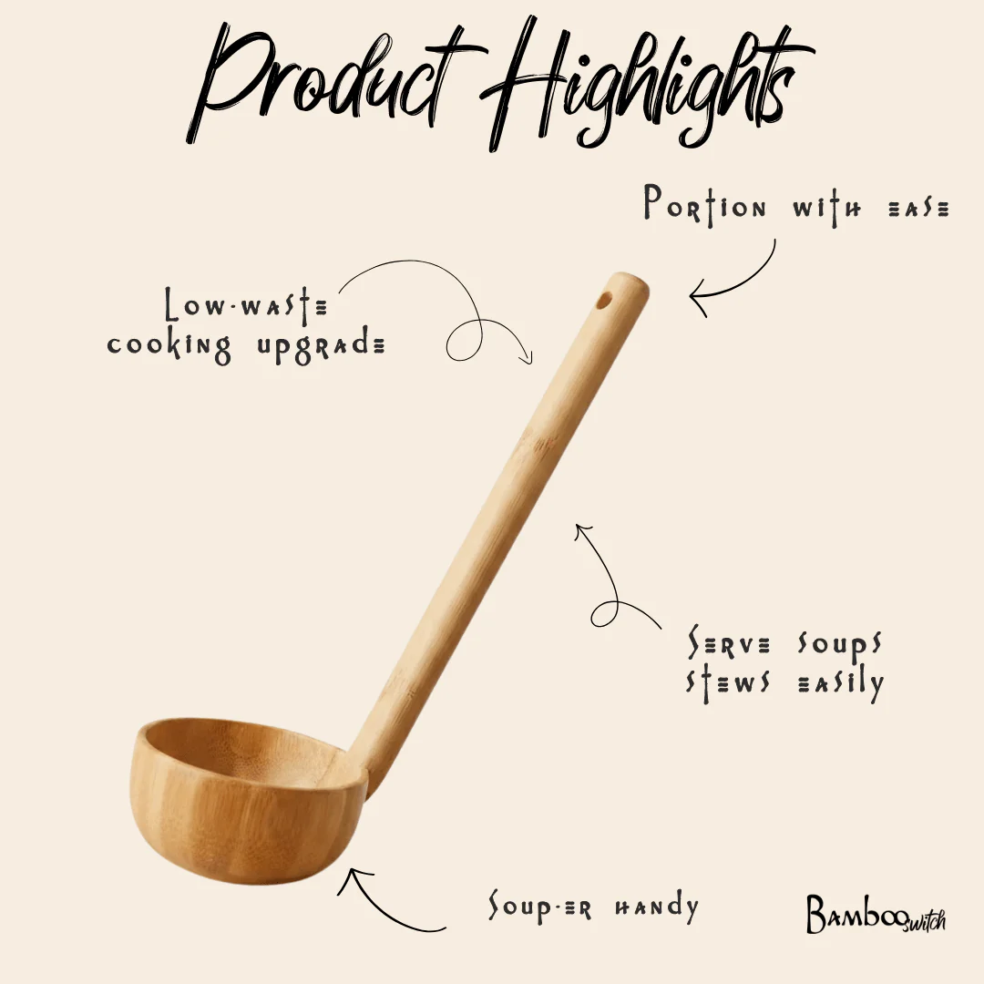 Bamboo Soup Ladle - Image 2