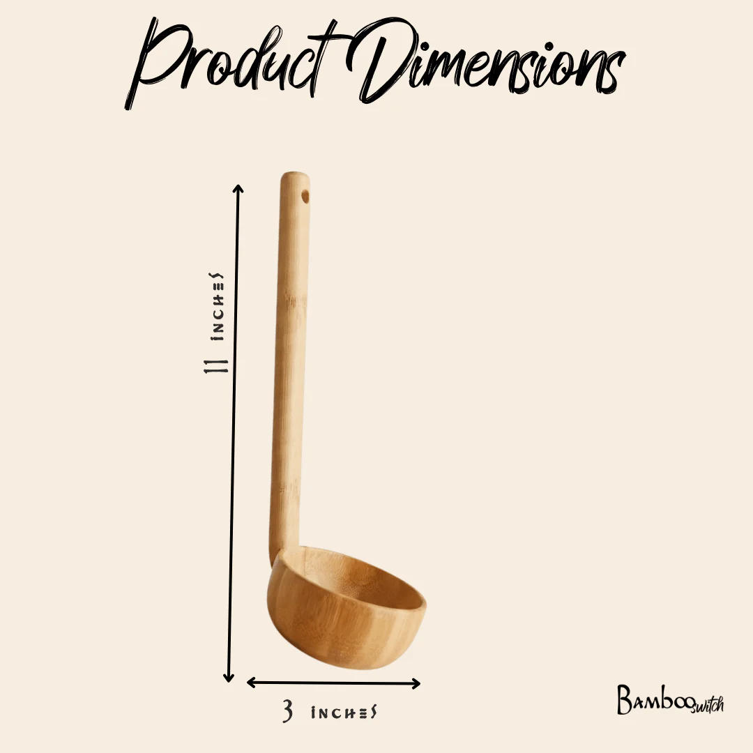 Bamboo Soup Ladle - Image 3