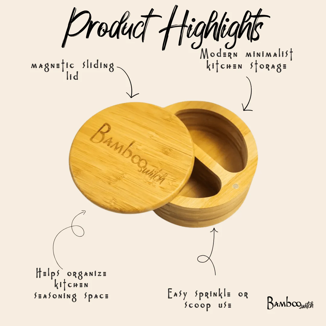 Bamboo Spice Storage Container - Image 4