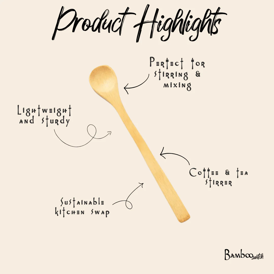 Bamboo Spoon | Large Stir Spoon - Image 2