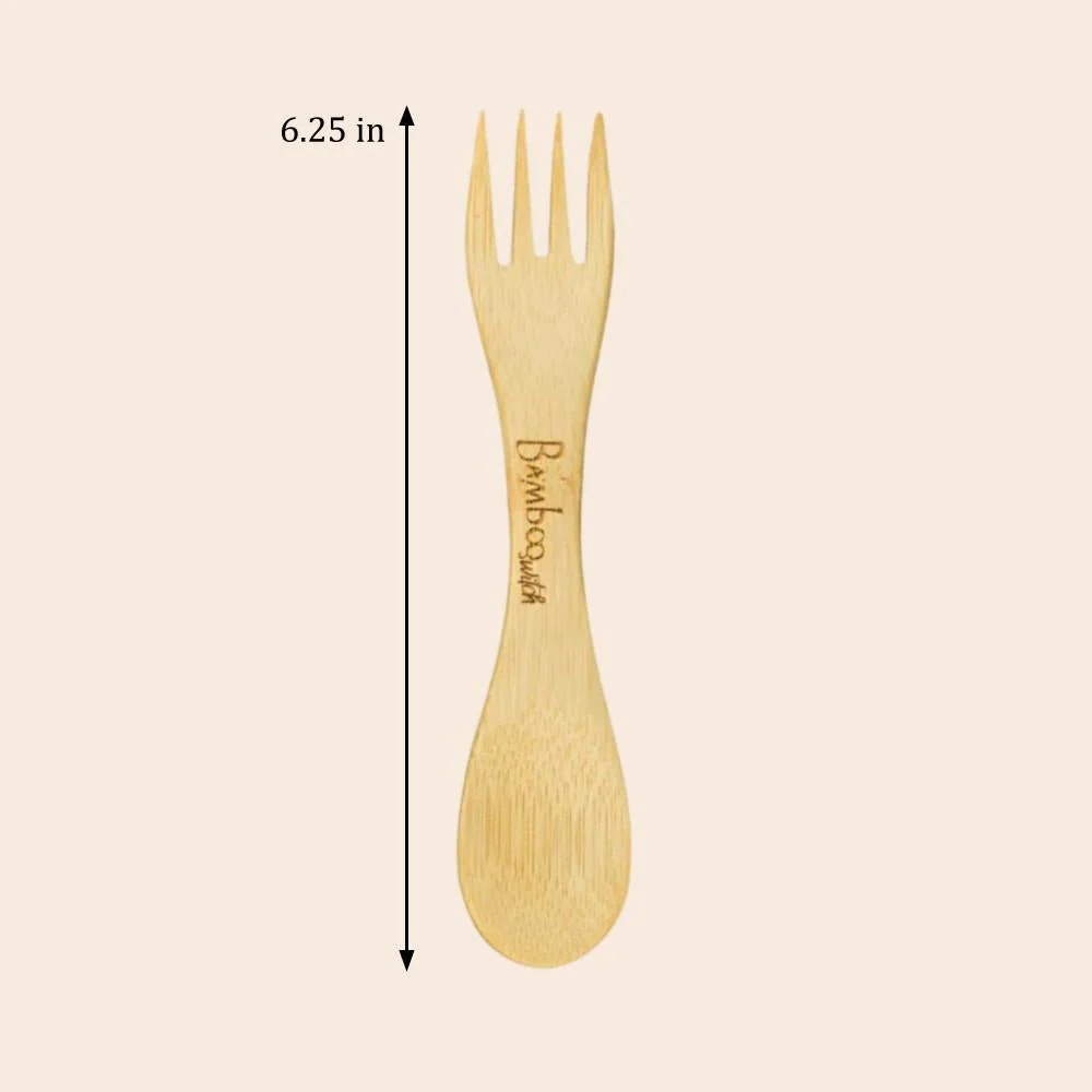 Bamboo Spork Utensil - Image 4