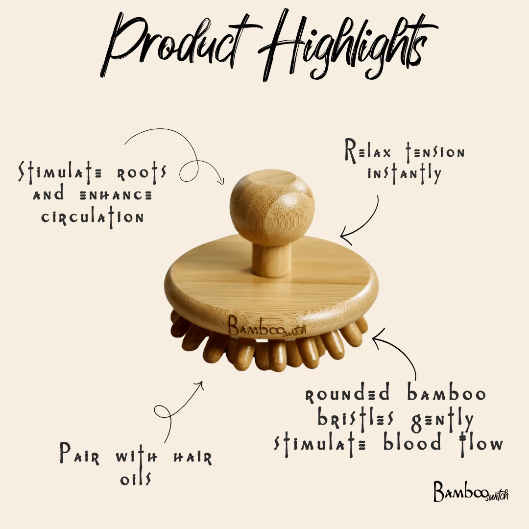 Bamboo Stimulating Scalp Massager - Image 6
