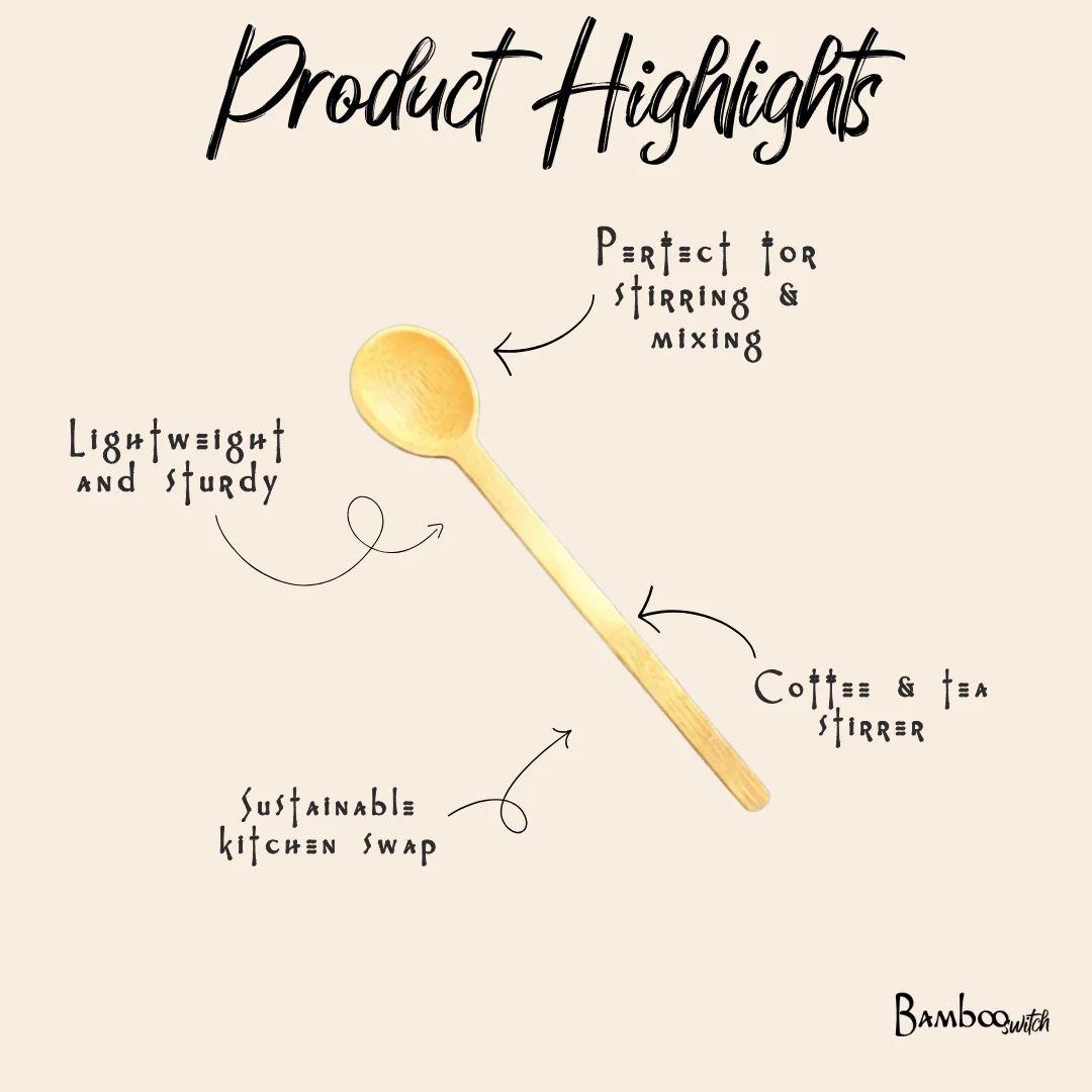 Bamboo Stir Spoon - Mini - Image 3