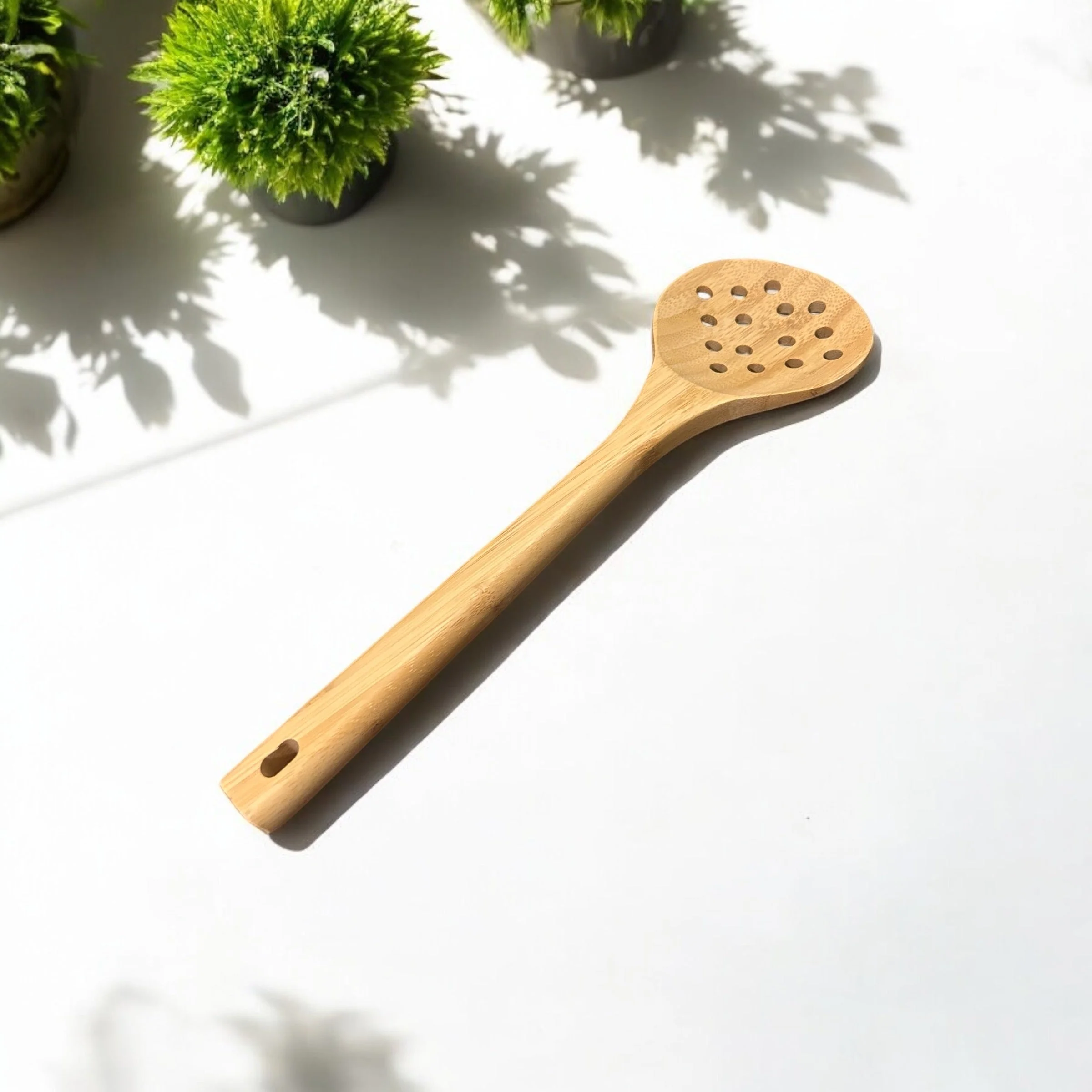 Bamboo Straining Spoon - Image 4