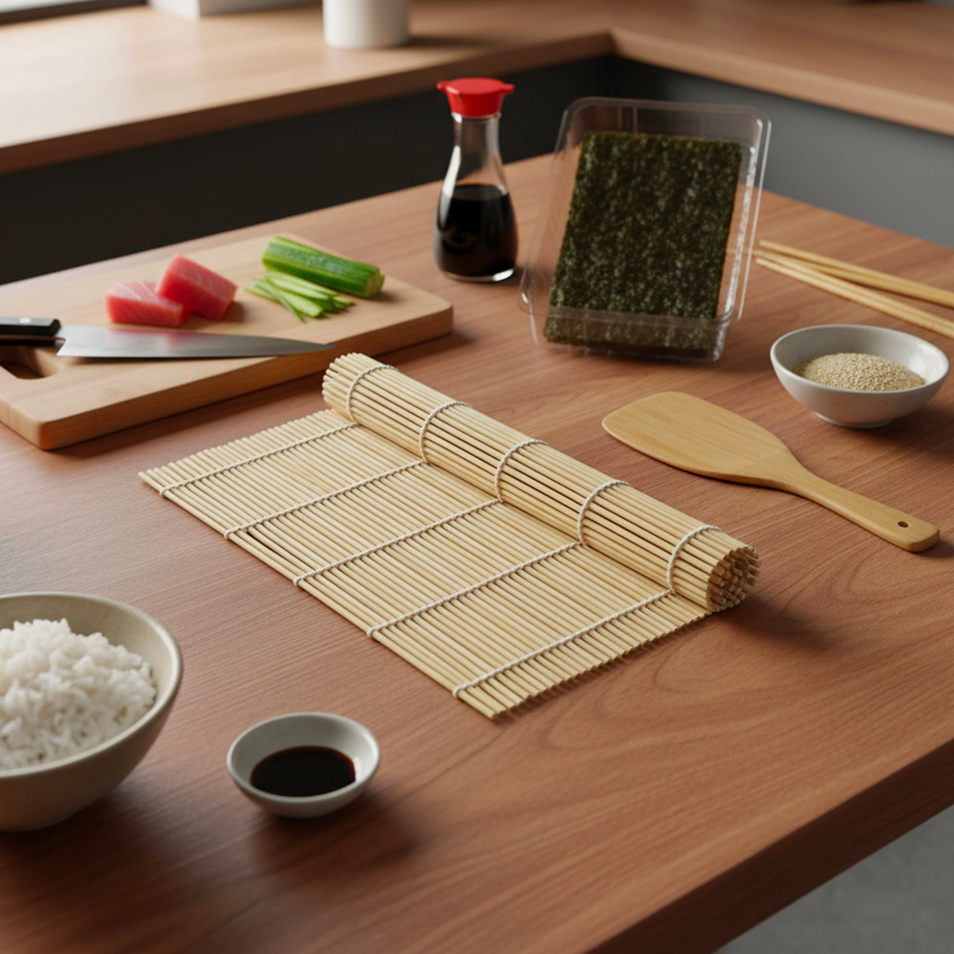 Bamboo Sushi Rolling Mat - Image 6