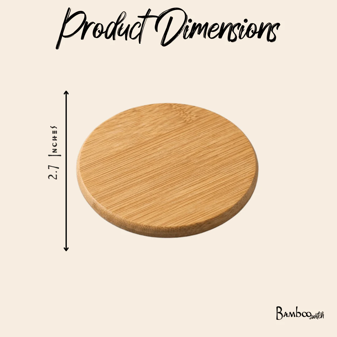 Bamboo Tea Coaster & Holder | 8pc - Image 4