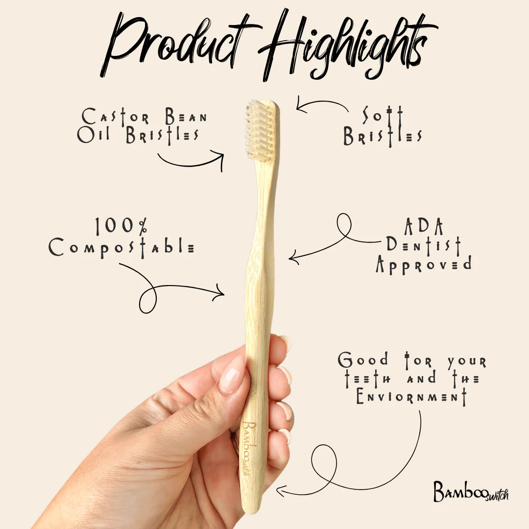 Bamboo Toothbrush | Compostable Bristle - Image 4
