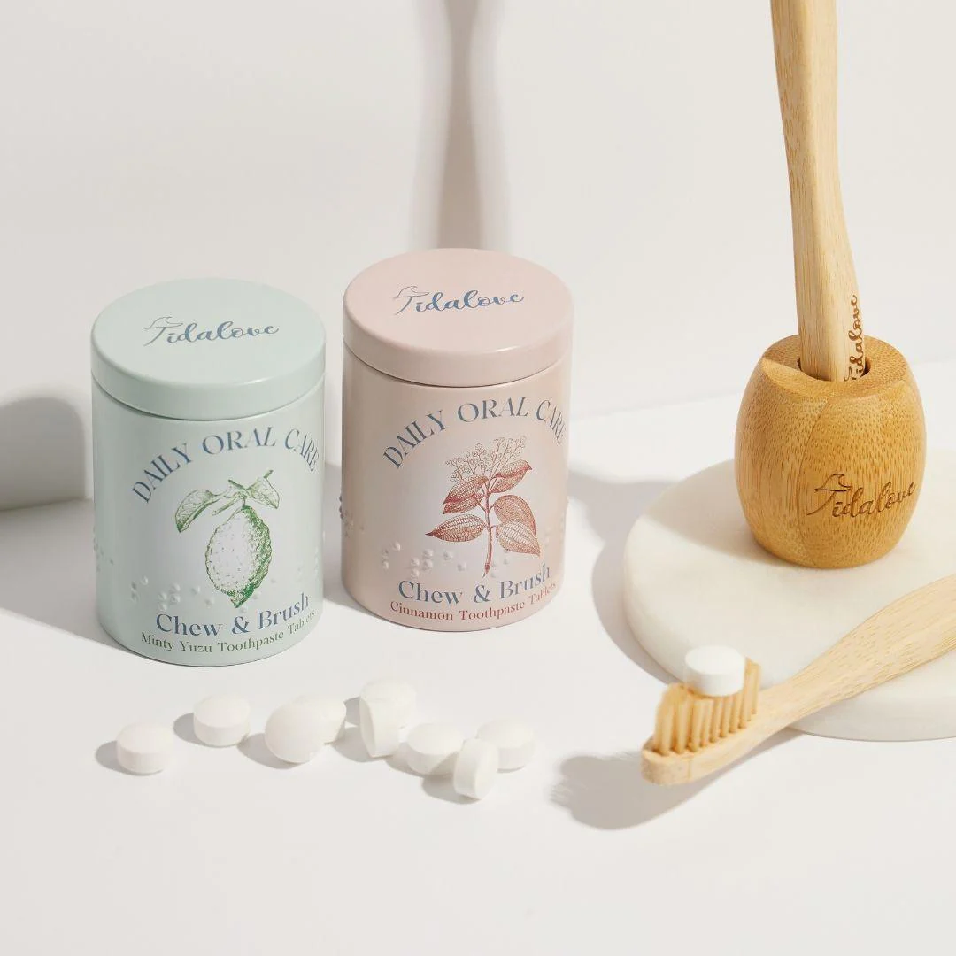 Bamboo Toothbrush Holder Twin Pack - Image 2