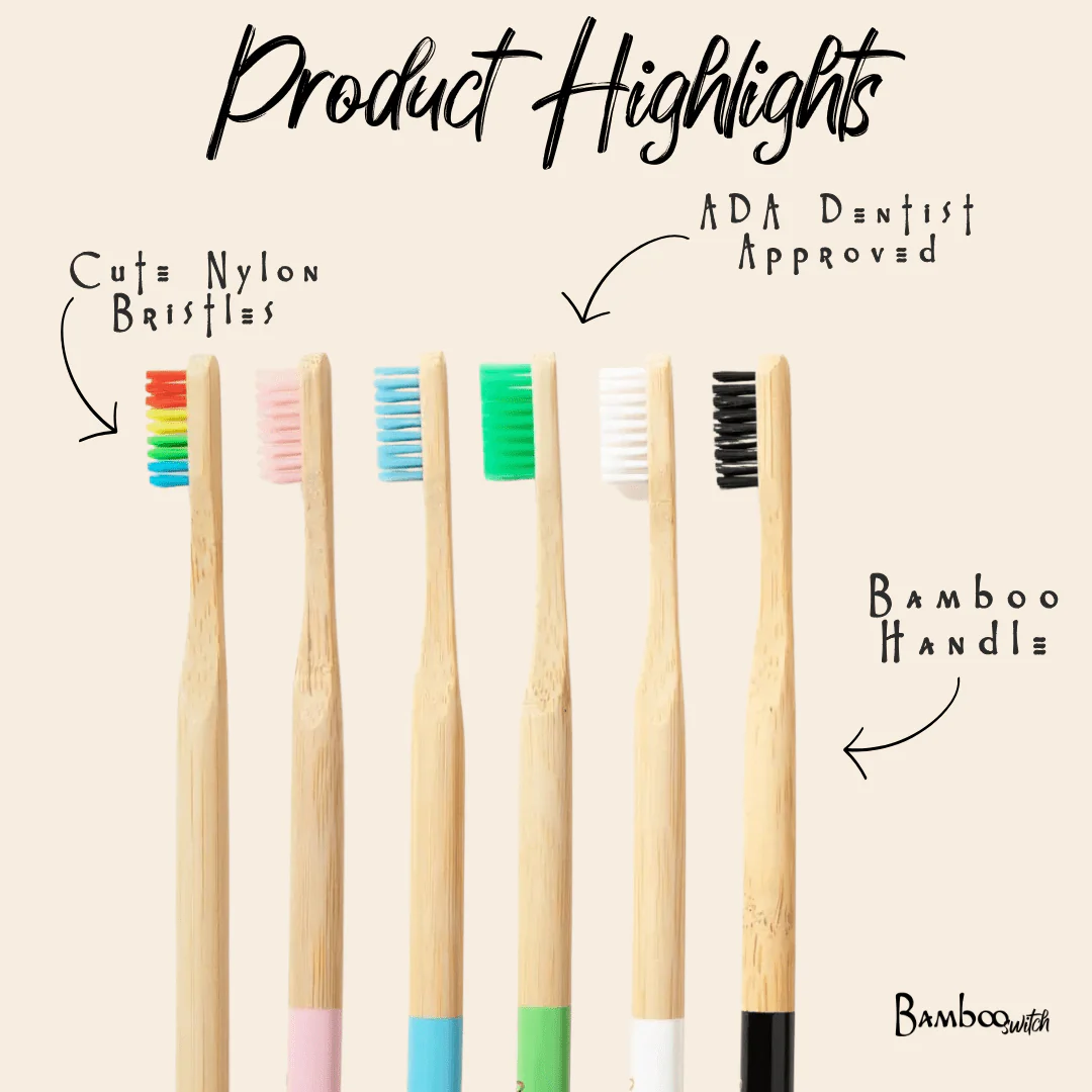 Bamboo Toothbrush | Round Handle - Image 7