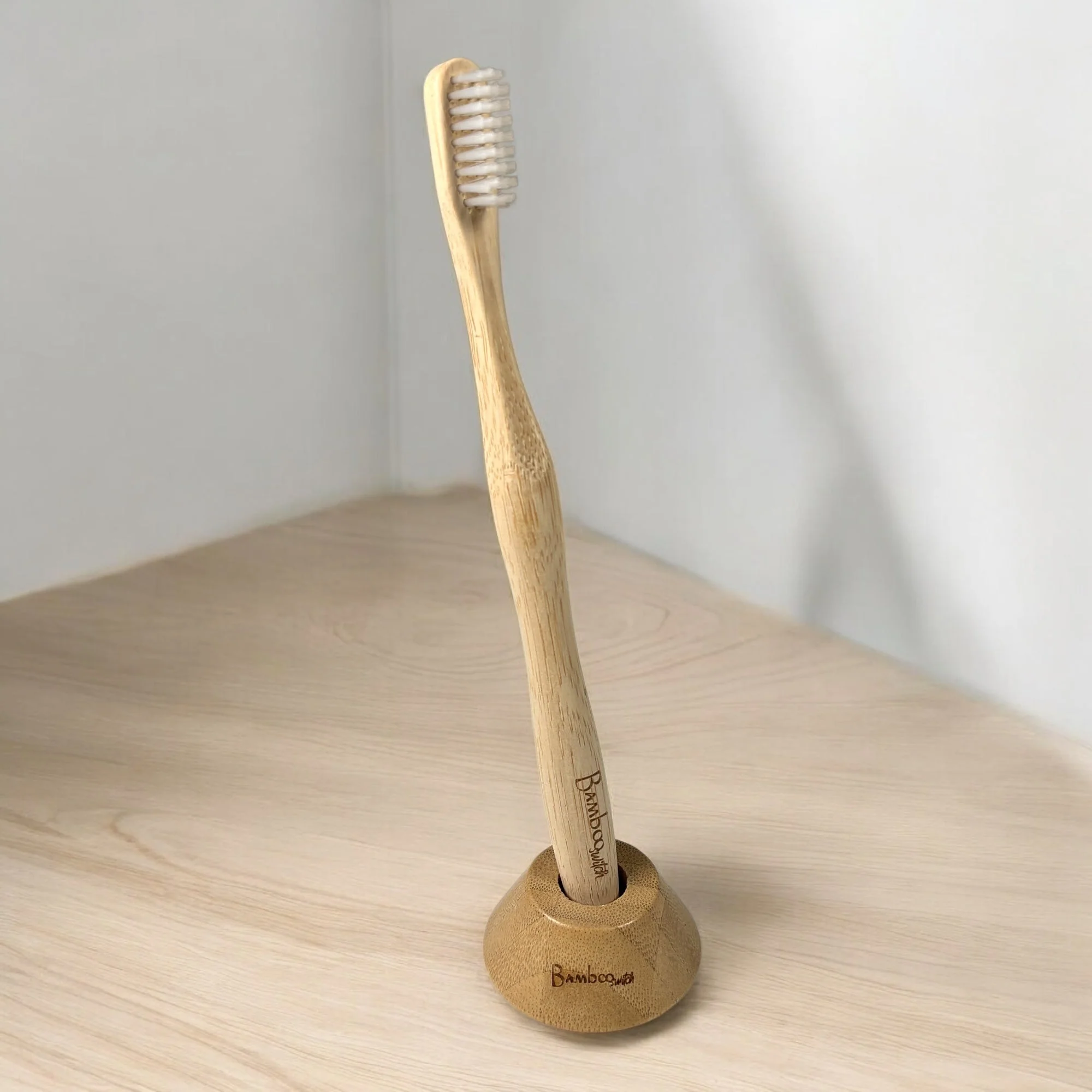 Bamboo Toothbrush Stand - Image 3