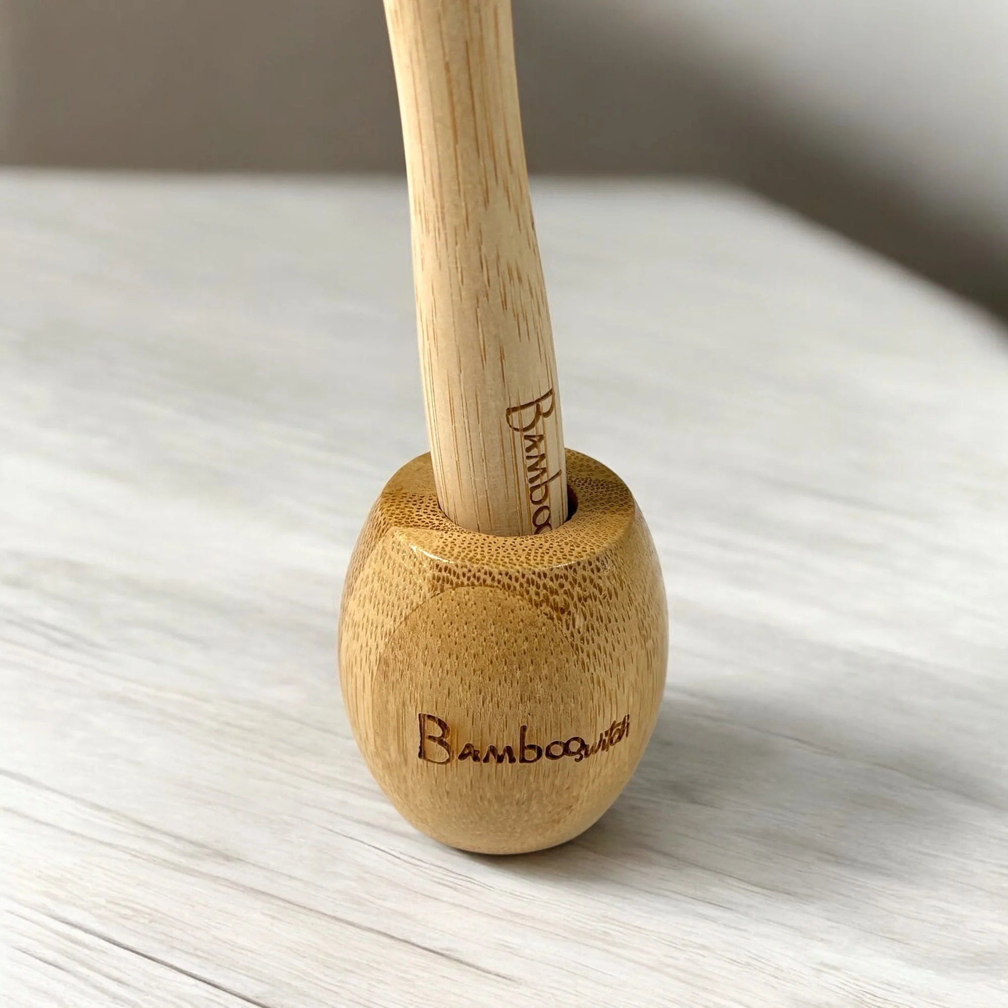 Bamboo Toothbrush Stand - Image 4