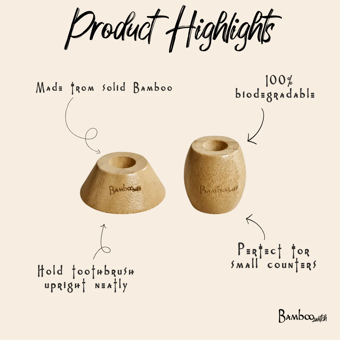 Bamboo Toothbrush Stand - Image 5