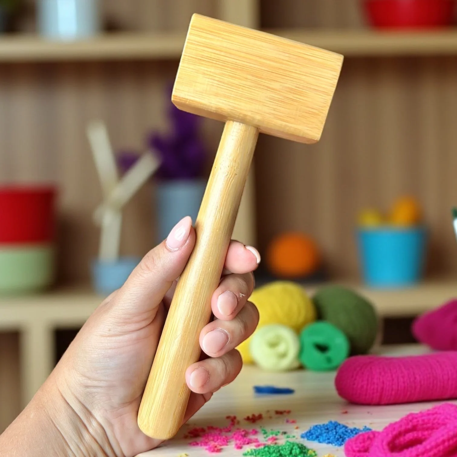 Bamboo Kids Toy Hammer - Image 2