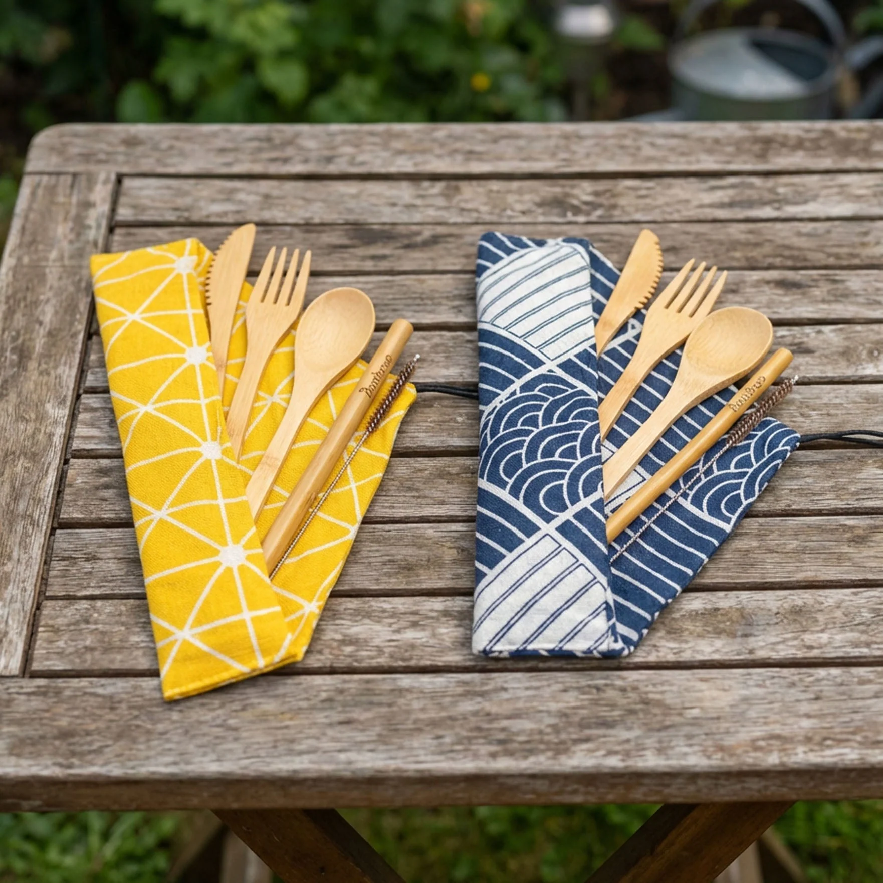 Bamboo Travel Cutlery Set - Image 2