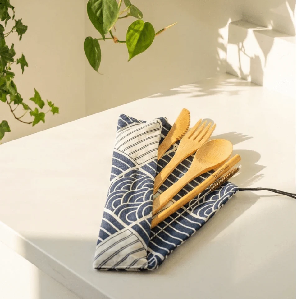 Bamboo Travel Cutlery Set - Image 6