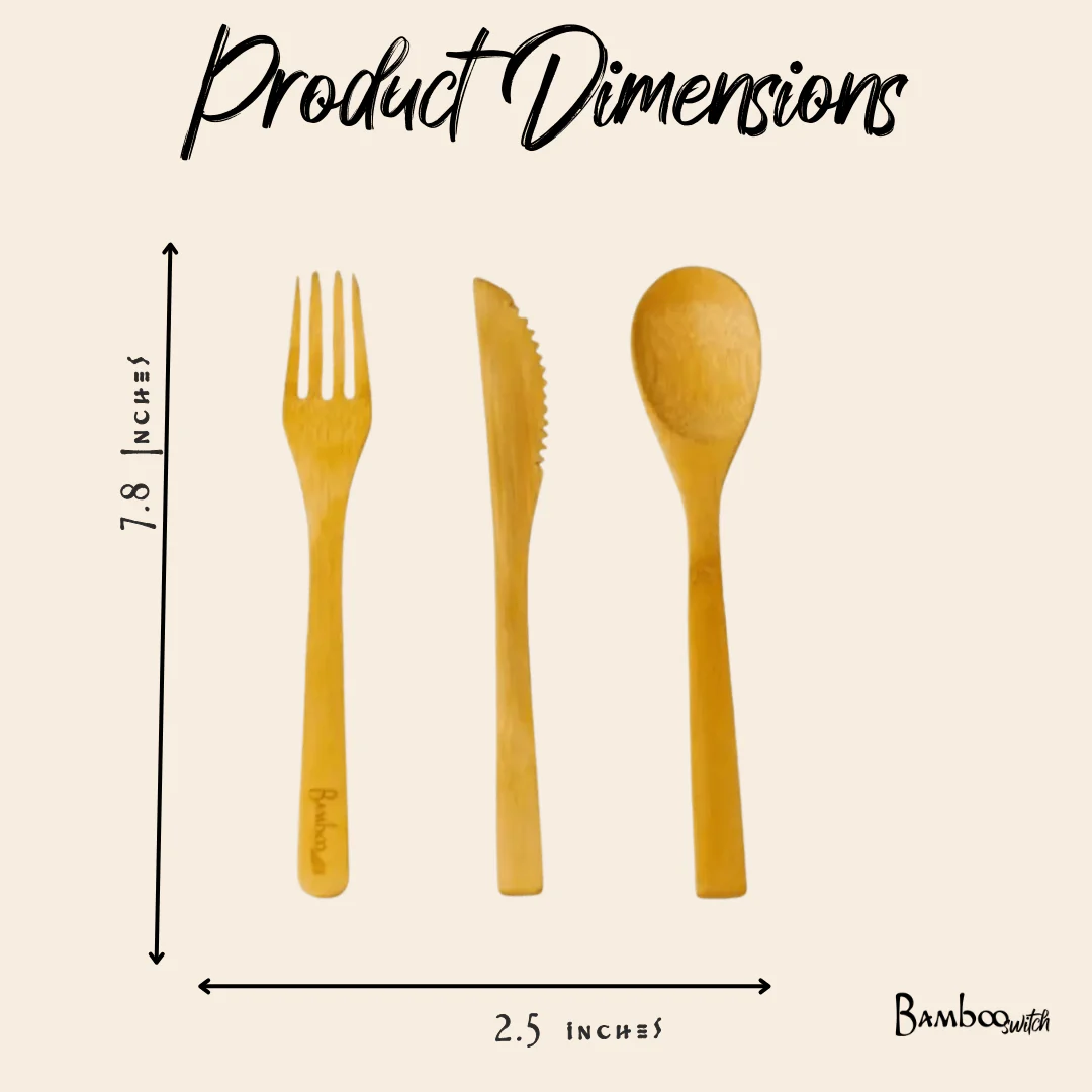 Bamboo Utensil — Fork, Knife, or Spoon - Image 6
