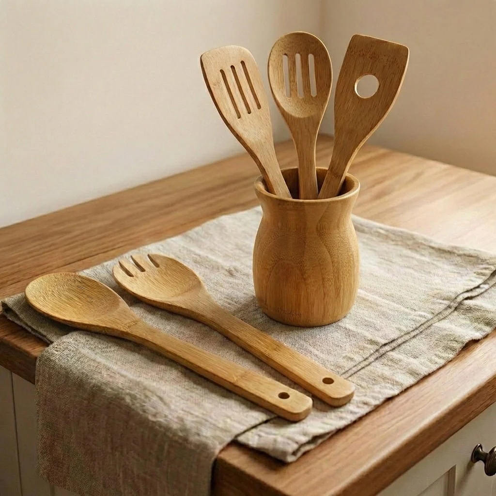 Bamboo Utensil Holder - Image 4