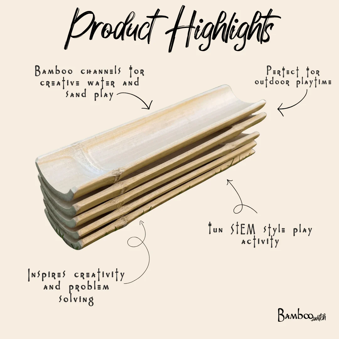 Bamboo Water Channel | Kids Outdoor Toy - Image 8