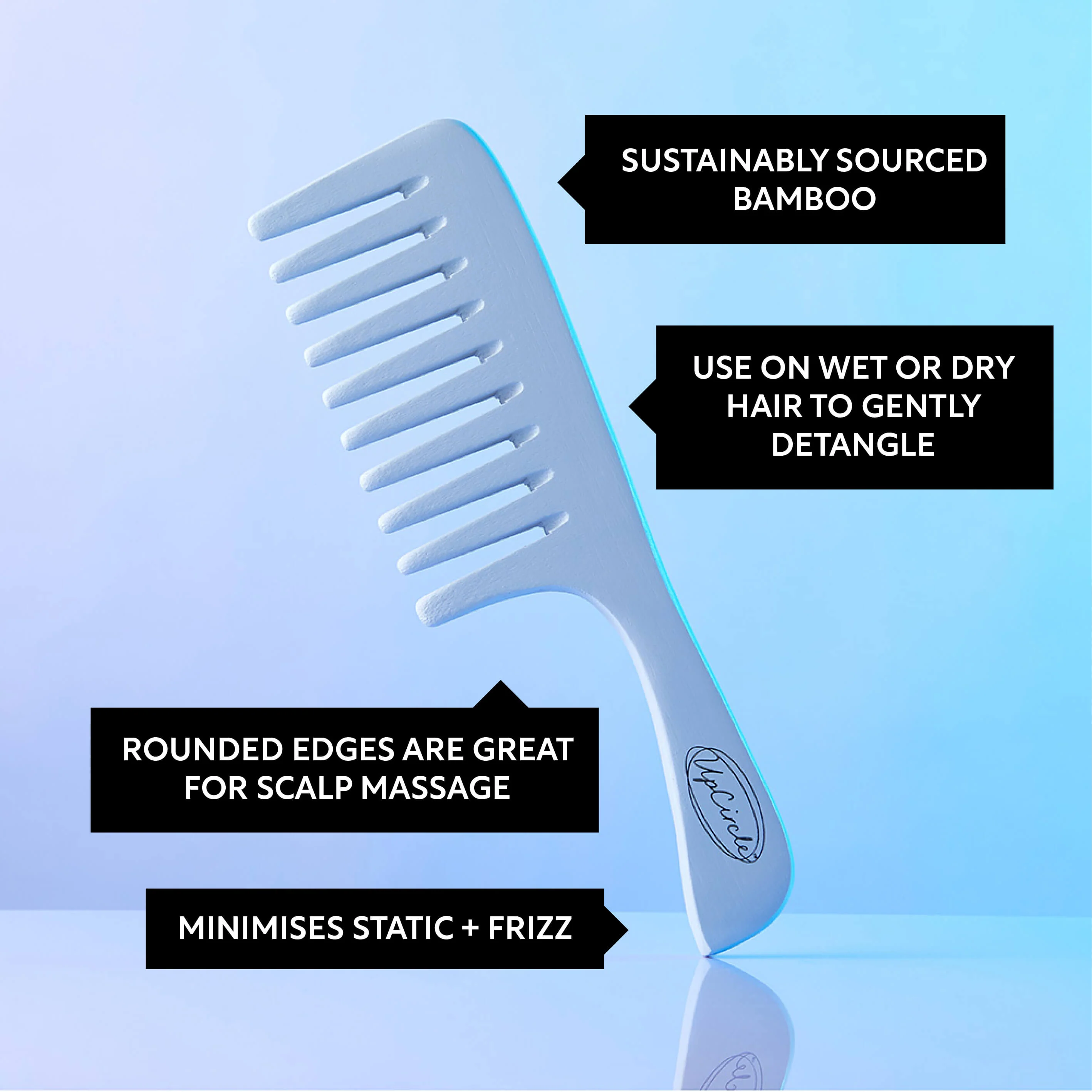 Bamboo Wide Tooth Comb - Image 4