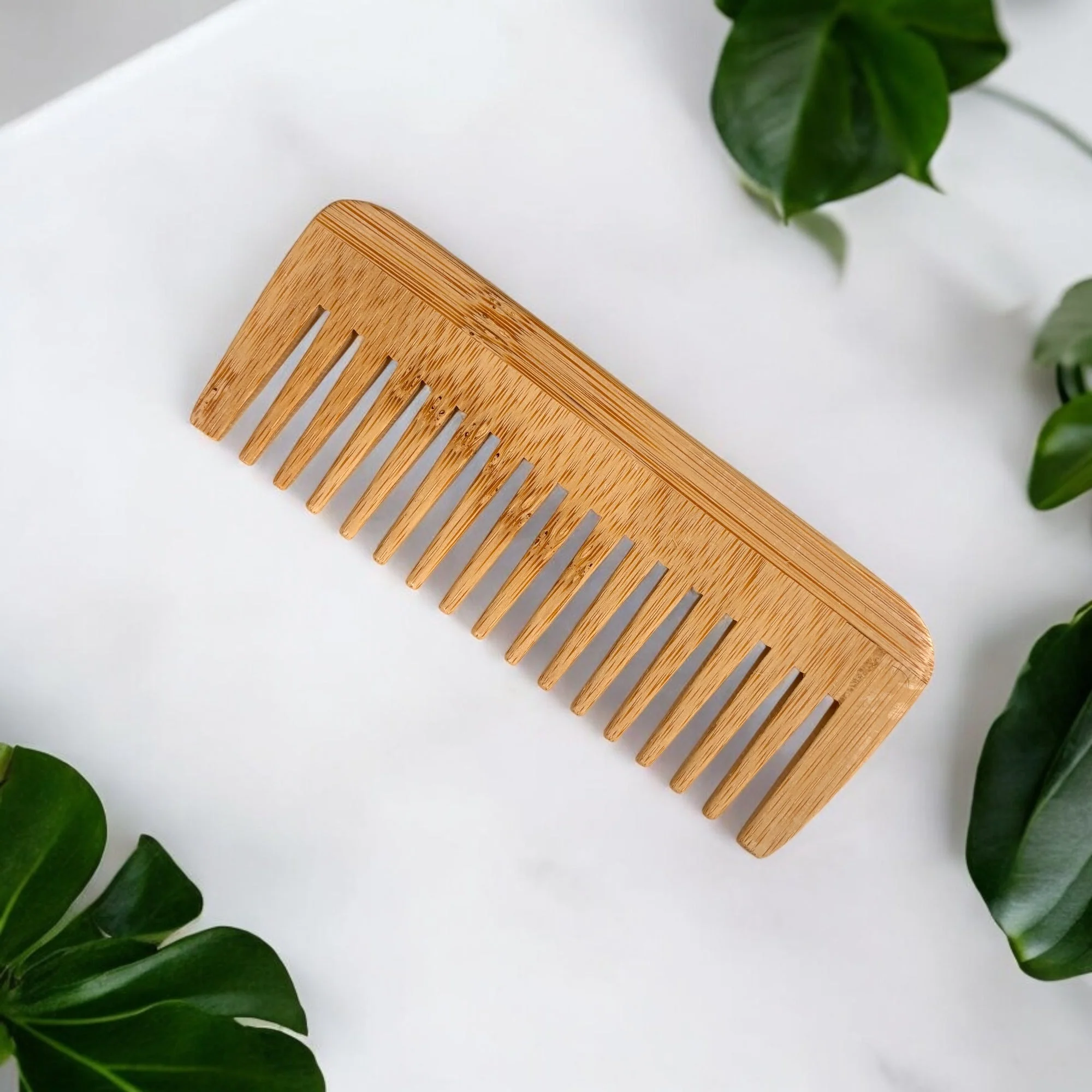 Bamboo Wide Tooth Comb | Compact - Image 2