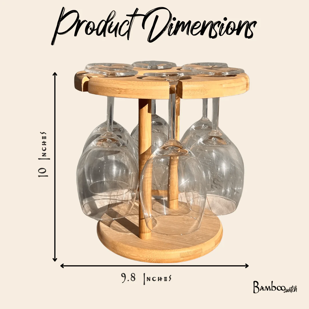 Bamboo Wine Serving Holder - Image 7