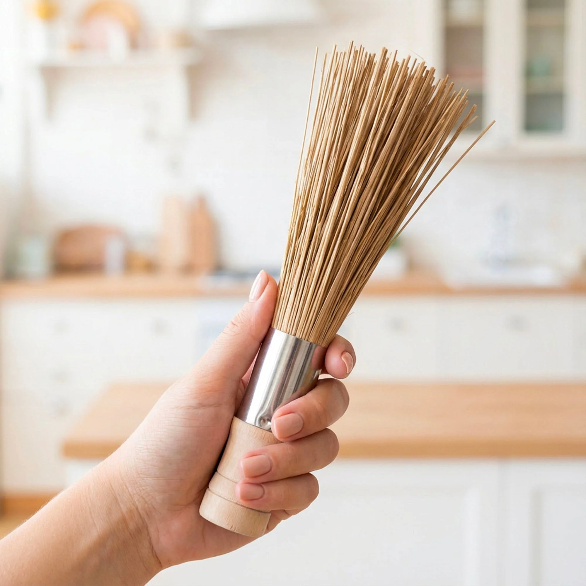 Bamboo Wok Cleaning Brush - Image 2