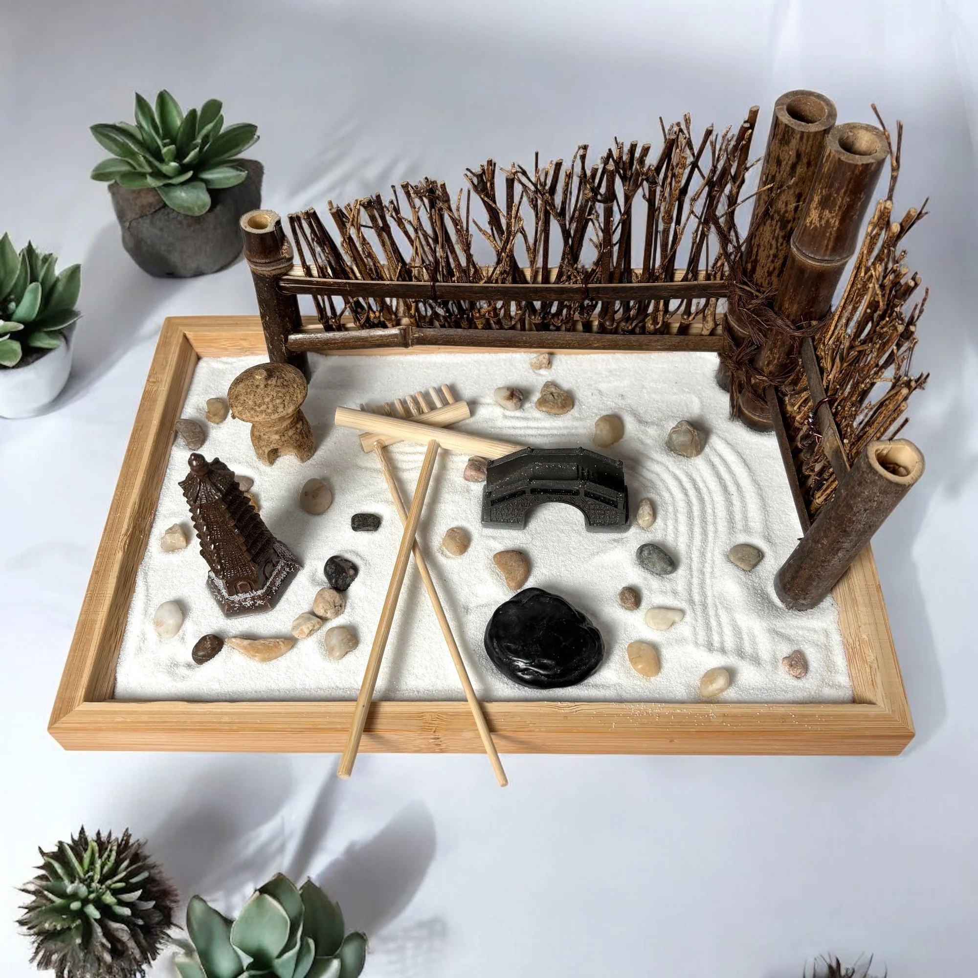Bamboo Zen Garden Set - Image 2