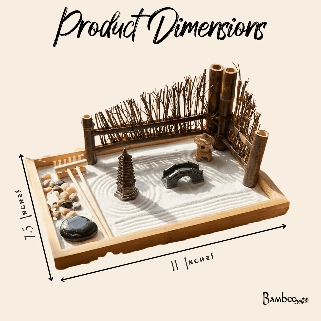 Bamboo Zen Garden Set - Image 4
