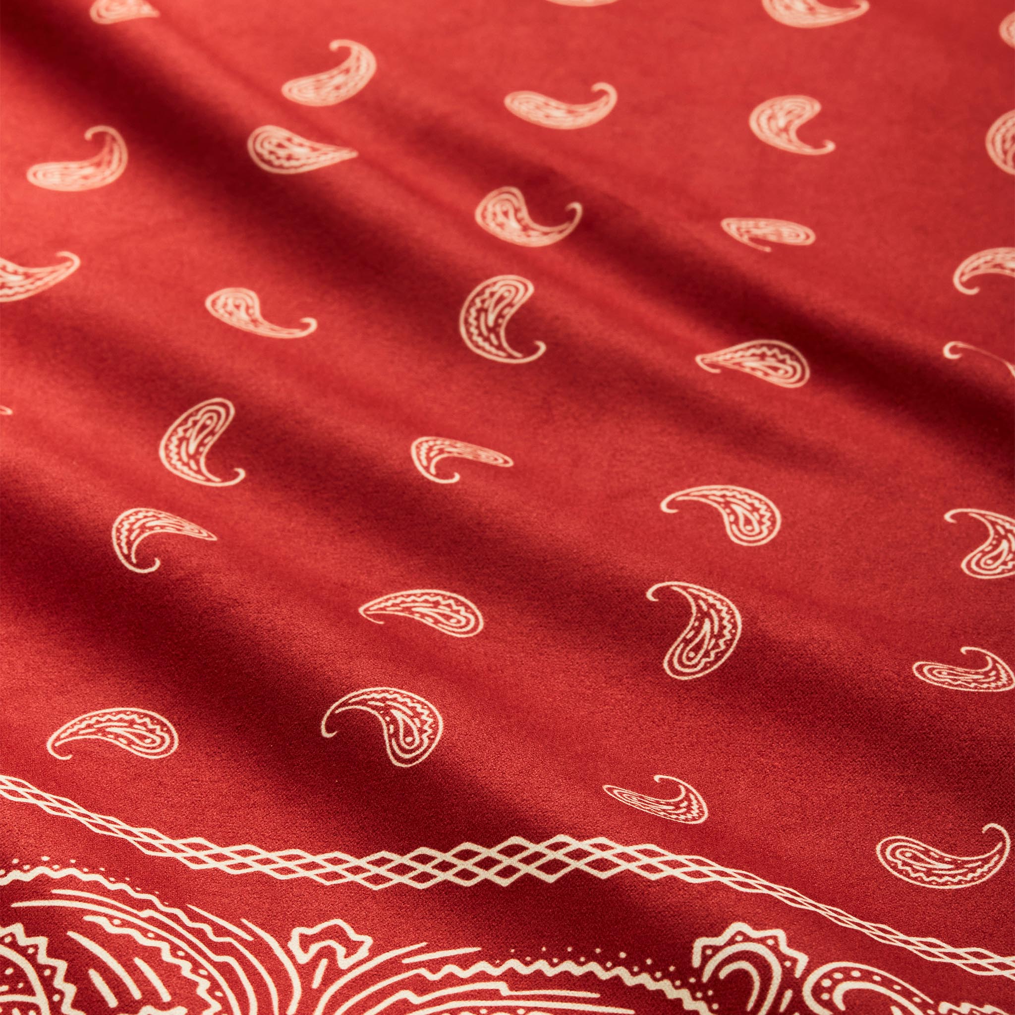 Bandana Towel: Paisley Red - Image 6