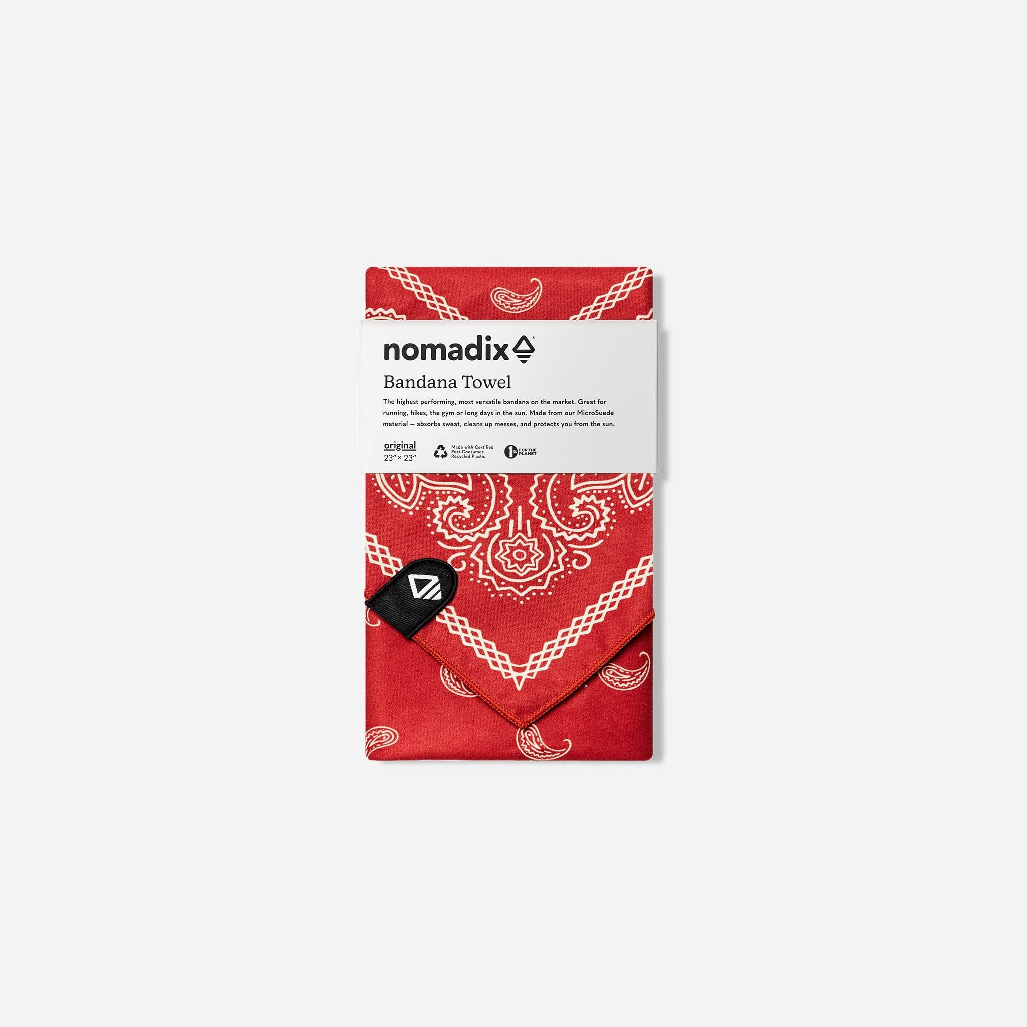 Bandana Towel: Paisley Red - Image 7