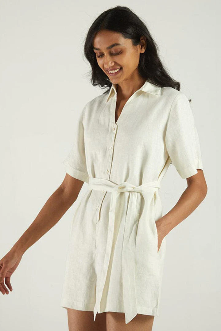 Barefoot in the Park Romper in Off-white - Image 6
