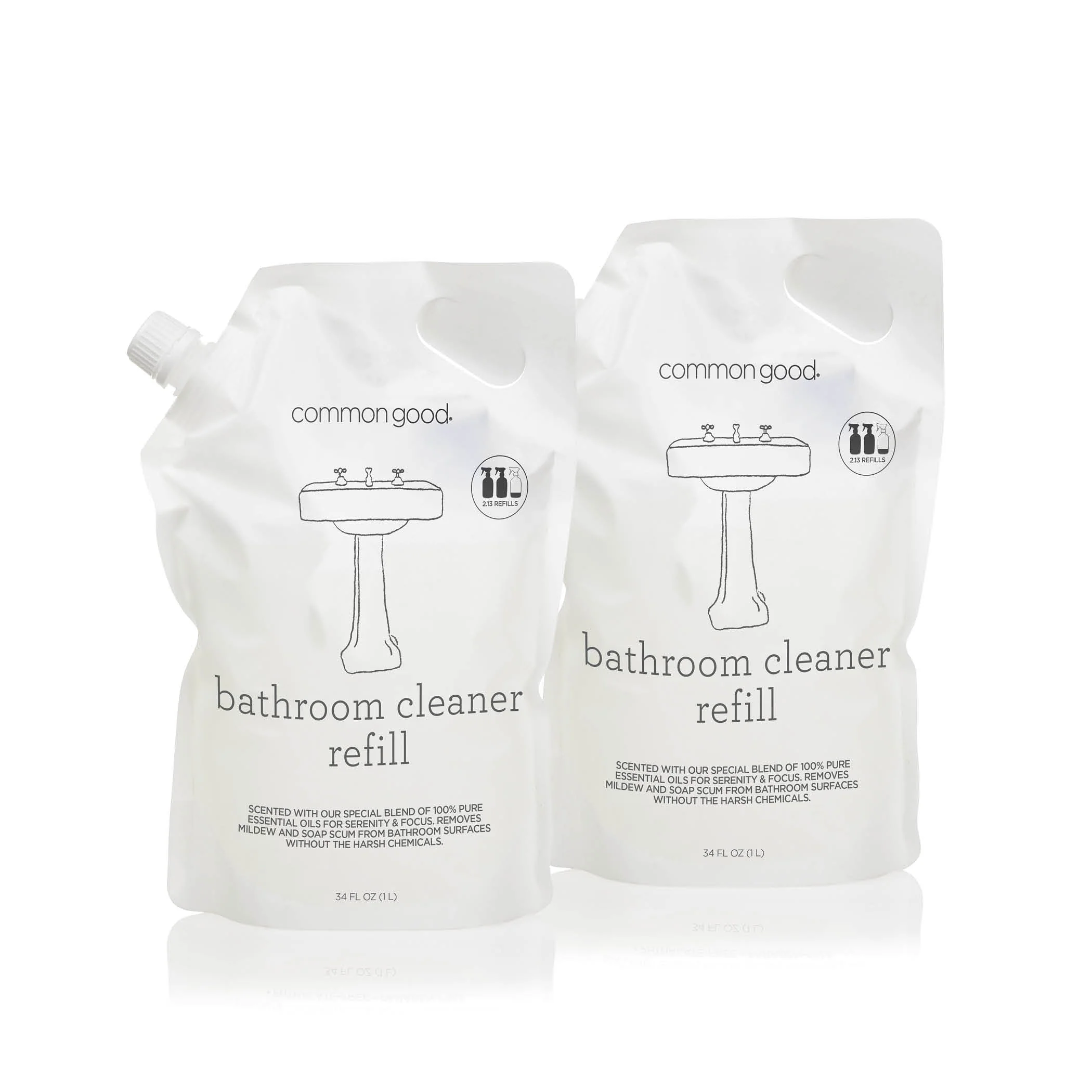 Bathroom Cleaner Refill Pouch, 34 Fl Oz - Image 3
