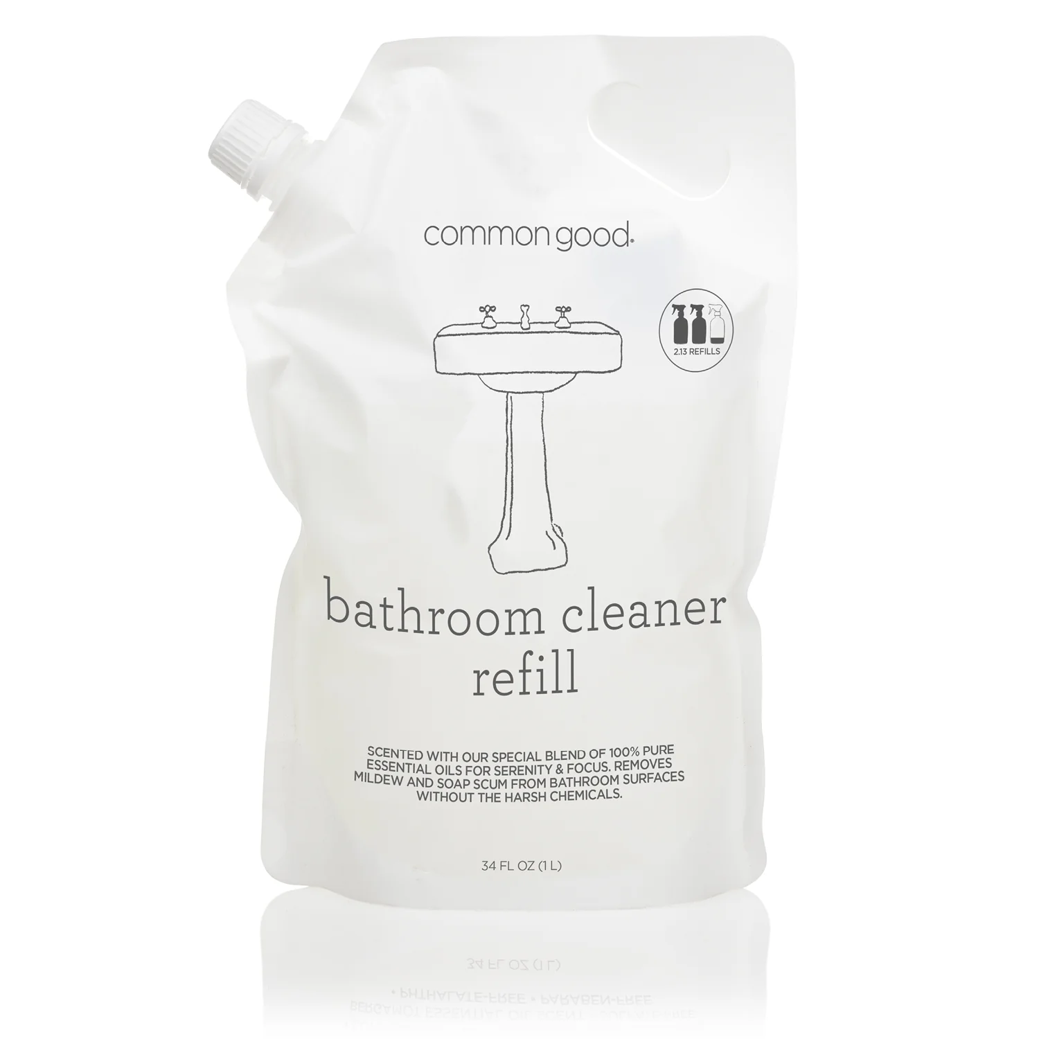 Bathroom Cleaner Refill Pouch, 34 Fl Oz - Image 4