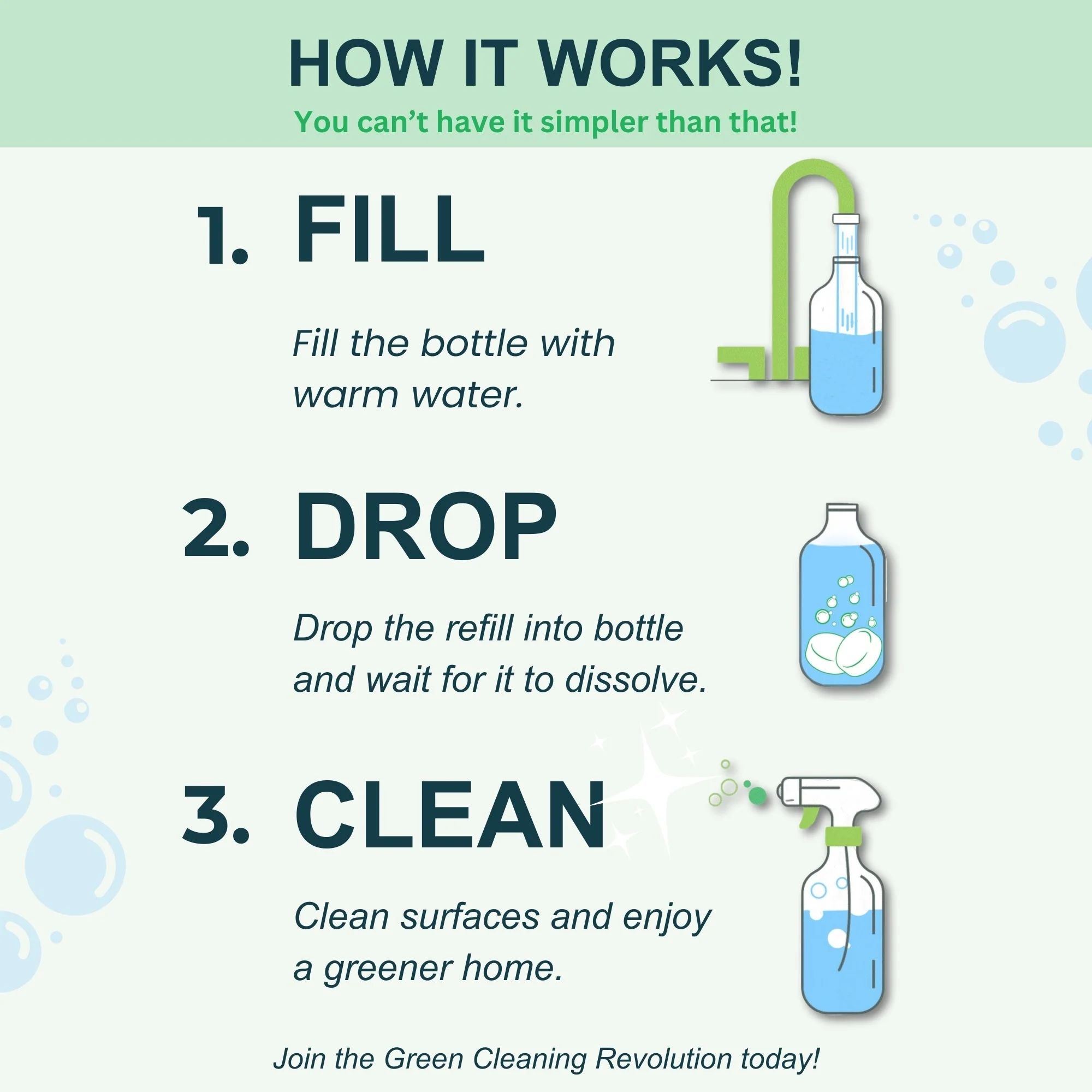 Bathroom Spray Glass Bottle Cleaning Kit with Lavender - Image 4