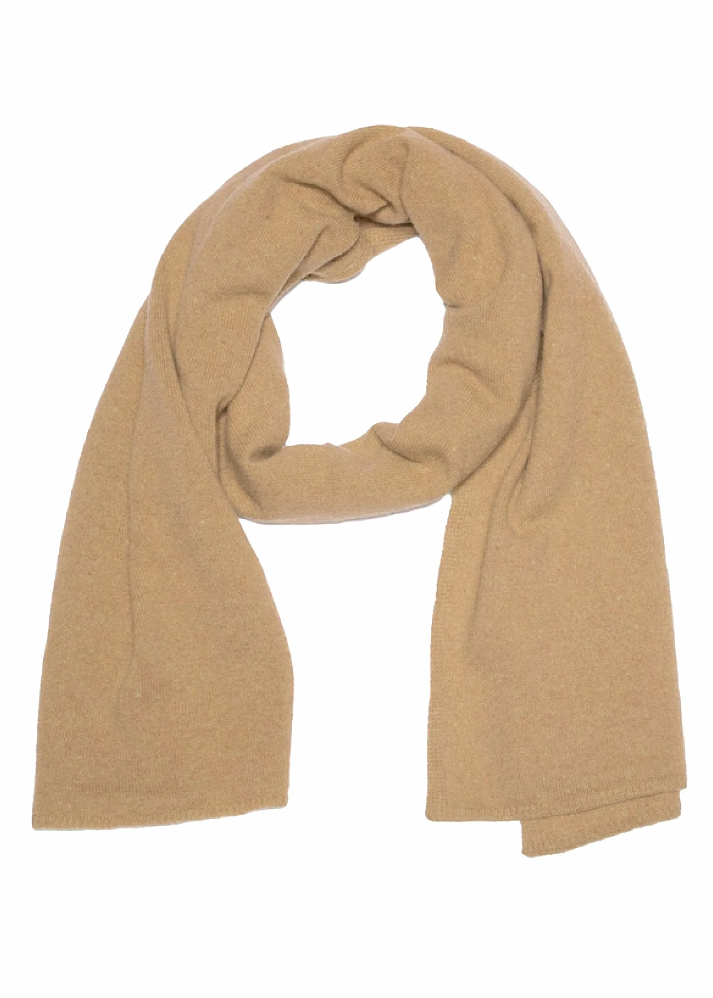 Bedford Recycled Cashmere Wrap Scarf - Camel - Image 2