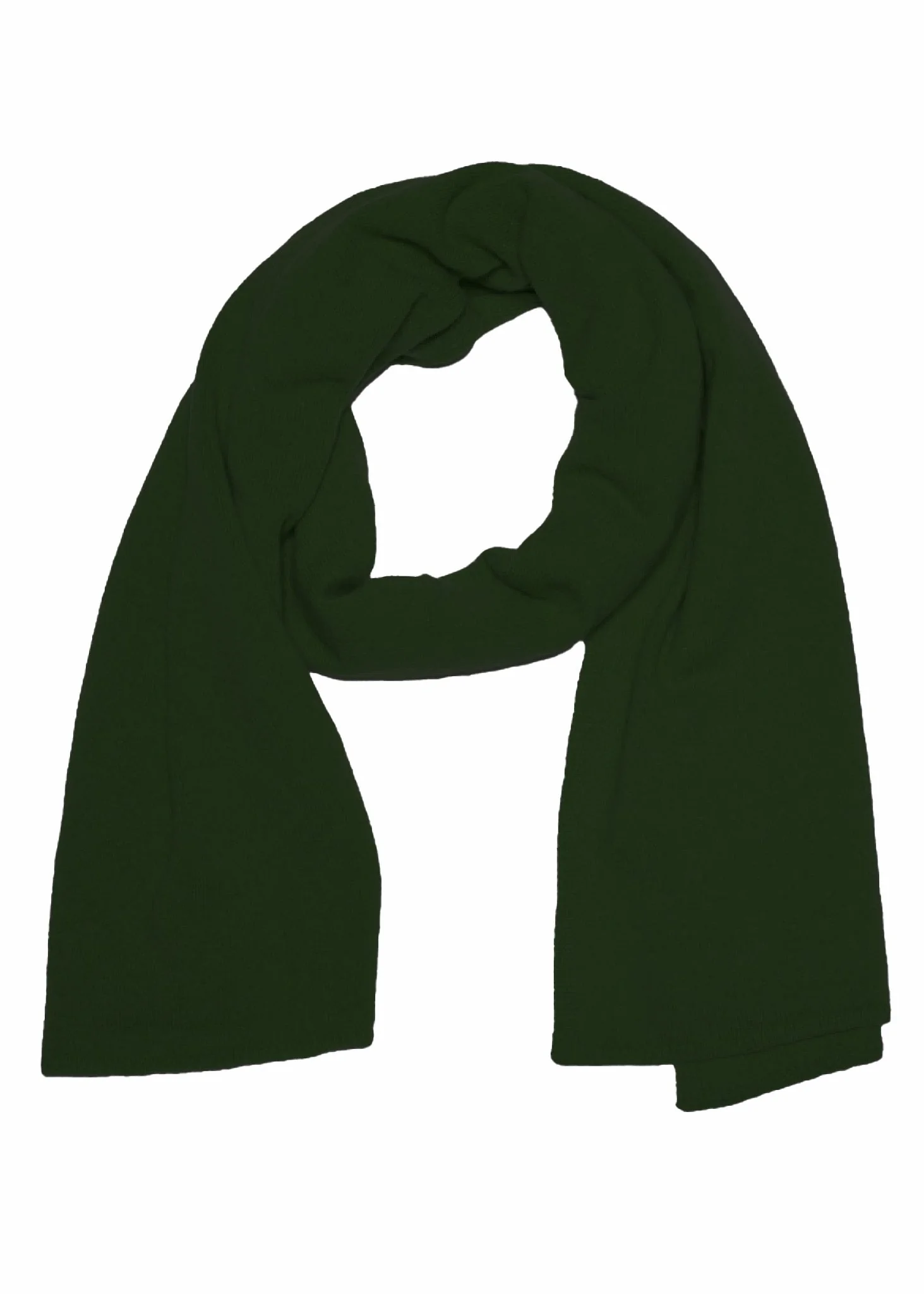 Bedford Recycled Cashmere Wrap Scarf - Dark Olive - Image 2