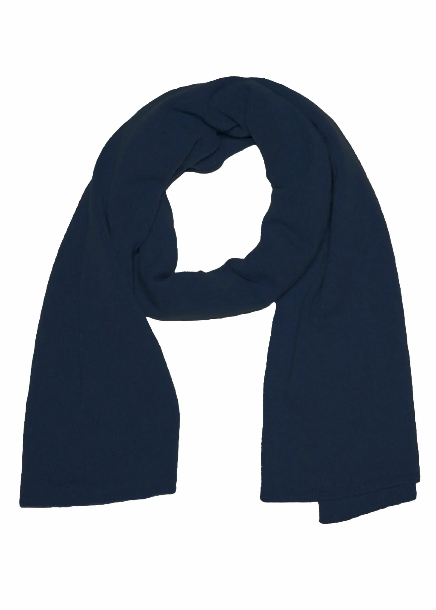 Bedford Recycled Cashmere Wrap Scarf - Navy - Image 2