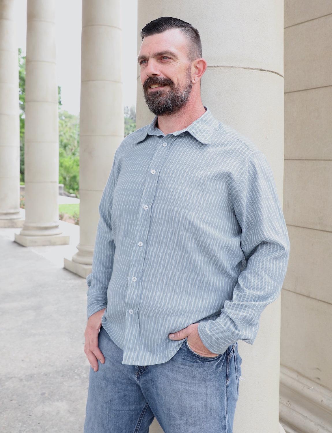 Bleu Men's Button Down Shirt - Image 2