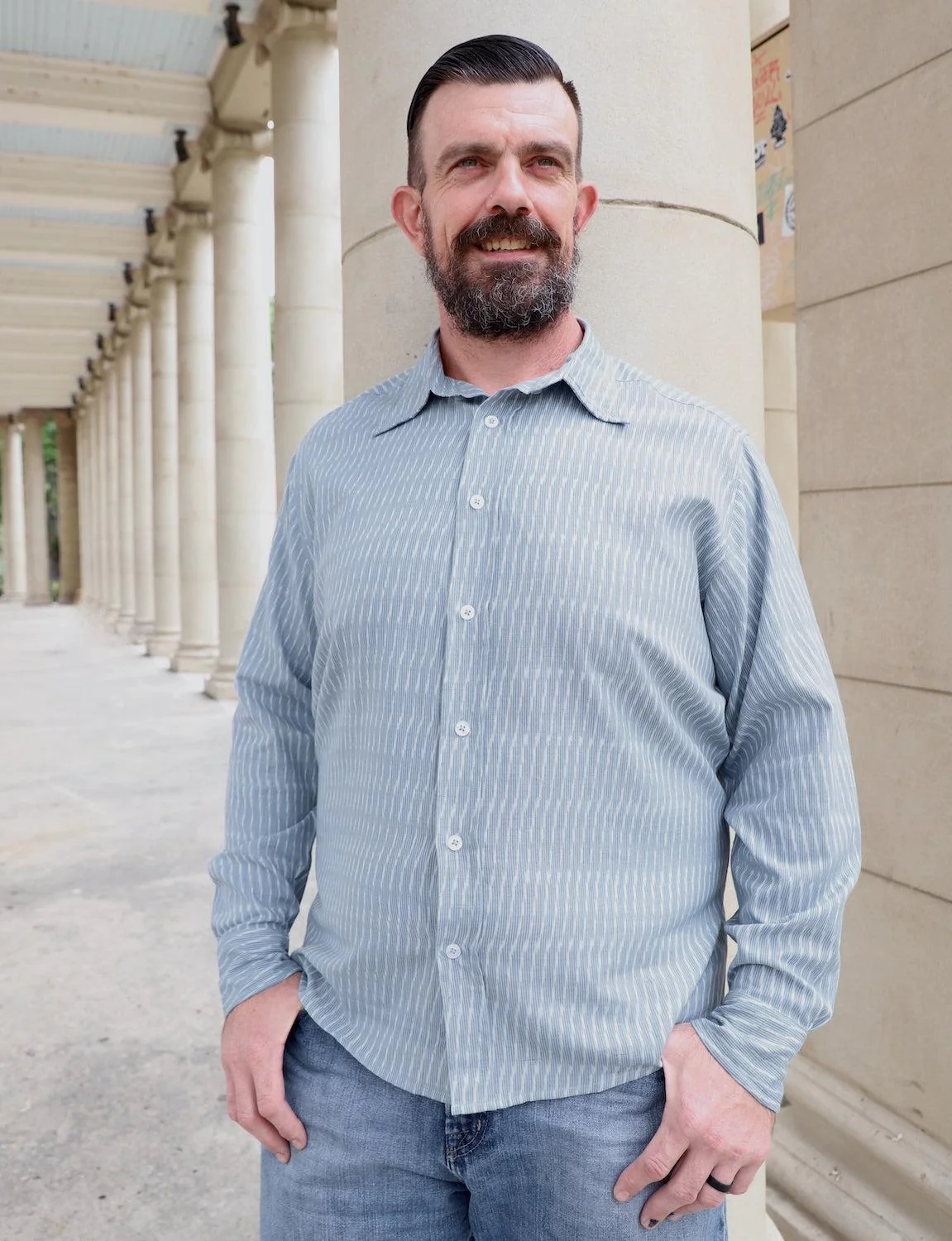 Bleu Men's Button Down Shirt - Image 3